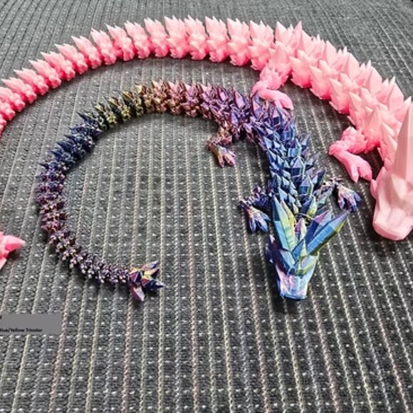 SUPER DEAL! Pack of 10 Random Crystal Dragons - Small ~17" - Picture 2 of 2